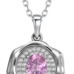Ahiller Women's Necklace, Dainty Pendant Choker, Adjustable Chain, JS