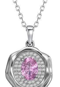 Ahiller Women's Necklace, Dainty Pendant Choker, Adjustable Chain, JS